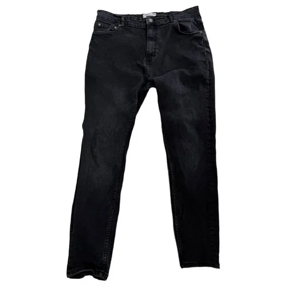 👖 Pull & Bear Washed Black Slim Fit Skinny Jeans 36 👖 - Picture 7 of 8